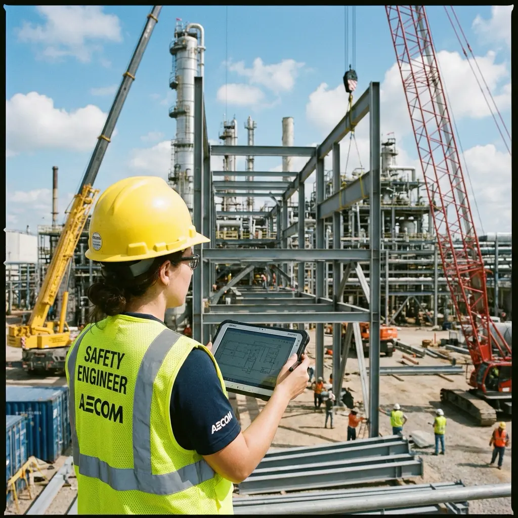 Safety Engineer with Tablet
